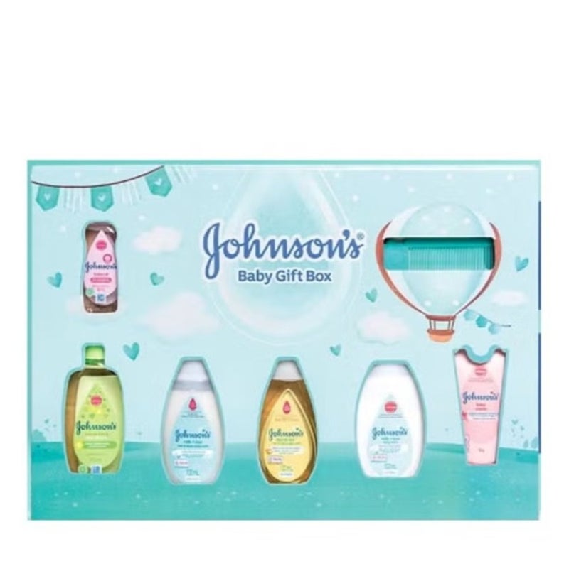 Johnson's Baby Gift Set for Children (Oil + Shampoo + Lotion + Cream + Cologne) - Image 1